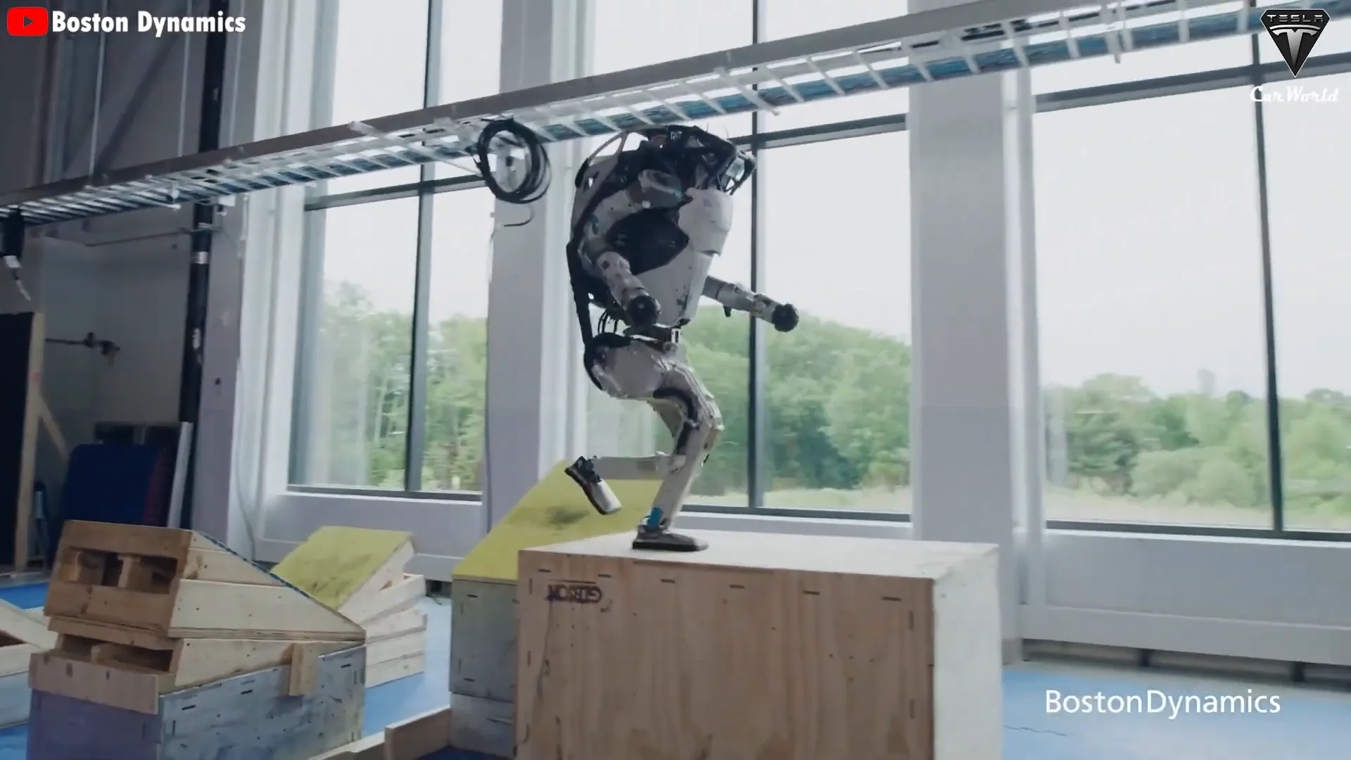 Boston Dynamics' Atlas robot showcasing agility